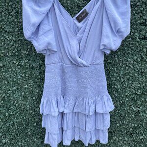 Aminari Ruffle Mini Dress